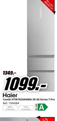 MediaMarkt HAIER Combi HTW7620ANMG 3D 60 Series 7 Pro oferta