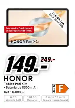 MediaMarkt HONOR Tablet Pad X9a oferta