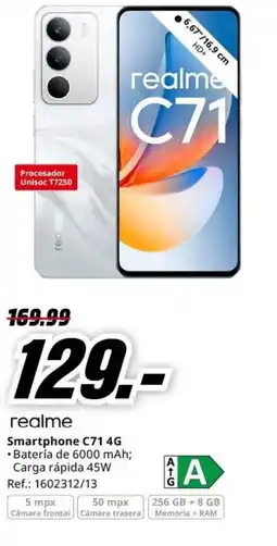 MediaMarkt REALME Smartphone C71 4G oferta