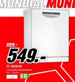 MediaMarkt BOSCH Lavavajillas SMS4EMW06E oferta