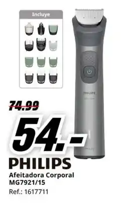 MediaMarkt PHILIPS Afeitadora Corporal MG7921/15 oferta