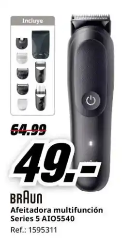 MediaMarkt BRAUN Afeitadora multifunción Series 5 AIO5540 oferta