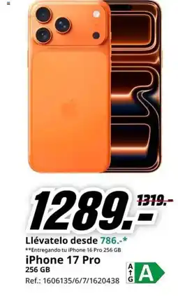MediaMarkt iPhone 17 Pro oferta