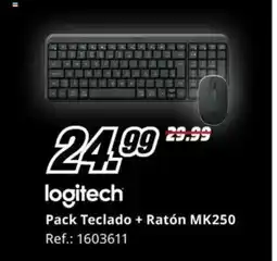 MediaMarkt LOGITECH Pack Teclado + Ratón MK250 oferta