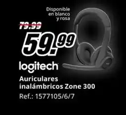 MediaMarkt LOGITECH Auriculares inalámbricos Zone 300 oferta