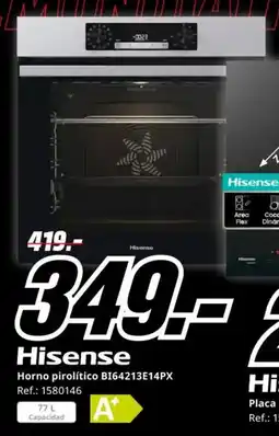 MediaMarkt HISENSE Horno pirolítico BI64213E14PX oferta