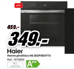MediaMarkt HAIER Horno pirolítico H6 ID2P5B3YTX oferta