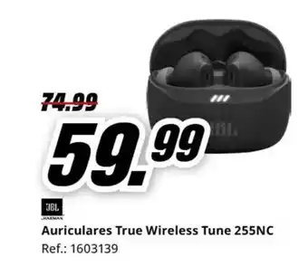 MediaMarkt JBL Auriculares True Wireless Tune 255NC oferta