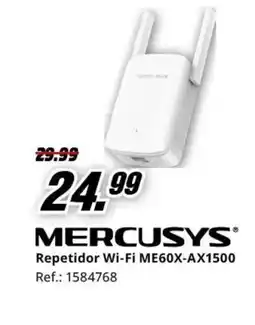 MediaMarkt MERCUSYS Repetidor Wi-Fi ME60X-AX1500 oferta