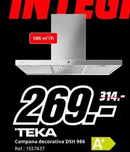 MediaMarkt TEKA Campana decorativa DSH 986 oferta