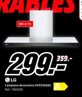 MediaMarkt LG Campana decorativa HCEZ3626S oferta