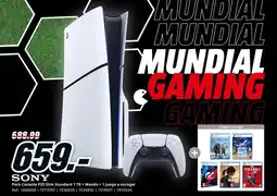 MediaMarkt SONY Pack Consola PS5 Slim Standard 1 TB + Mando + 1 Juego a escoger oferta