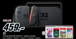MediaMarkt Consola Nintendo Switch 2 + 1 juego a escoger oferta
