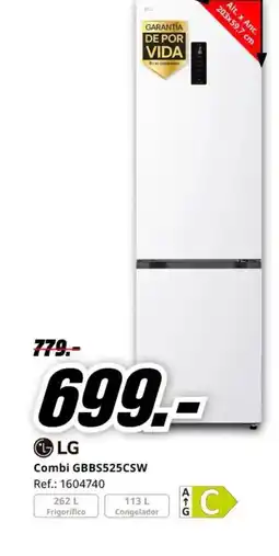 MediaMarkt LG Combi GBBS525CSW oferta