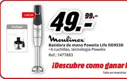 MediaMarkt MOULINEX Batidora de mano Powelix Life DD953D oferta