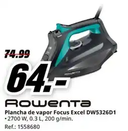 MediaMarkt ROWENTA Plancha de vapor Focus Excel DW5326D1 oferta