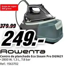 MediaMarkt ROWENTA Centro de planchado Eco Steam Pro DG9621 oferta