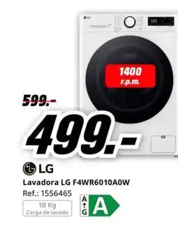 MediaMarkt LG Lavadora F4WR6010A0W oferta