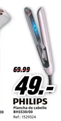 MediaMarkt PHILIPS Plancha de cabello BHS530/00 oferta