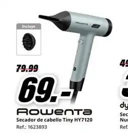 MediaMarkt ROWENTA Secador de cabello Tiny HY7120 oferta
