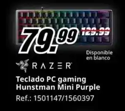 MediaMarkt RAZER Teclado PC gaming Hunstman Mini Purple oferta