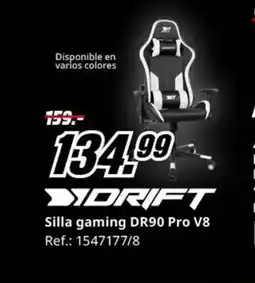 MediaMarkt DRIFT Silla gaming DR90 Pro V8 oferta