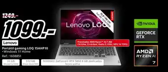 MediaMarkt LENOVO Portátil gaming LOQ 15AHP10 oferta