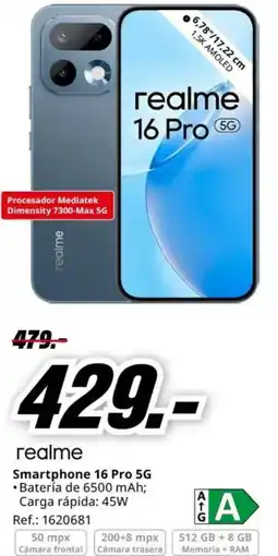 MediaMarkt REALME Smartphone 16 Pro 5G oferta