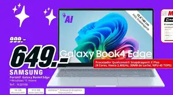 MediaMarkt SAMSUNG Portátil Galaxy Book4 Edge oferta