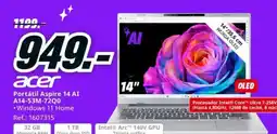 MediaMarkt ACER Portátil Aspire 14 AI A14-53M-72Q0 oferta