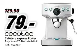 MediaMarkt CECOTEC Cafetera express Power Espresso 20 Barista Mini oferta