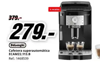 MediaMarkt DELONGHI Cafetera superautomática ECAM22.113.B oferta