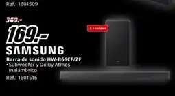MediaMarkt SAMSUNG Barra de sonido HW-B66CF/ZF oferta