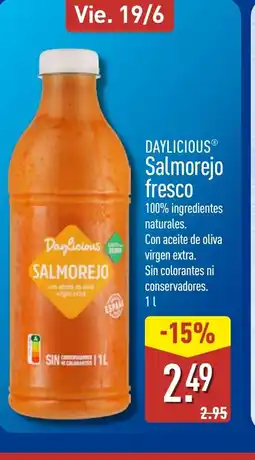ALDI DAYLICIOUS Salmorejo fresco oferta
