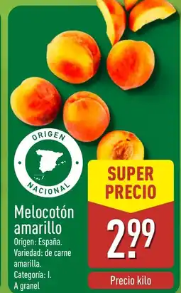 ALDI Melocotón amarillo oferta