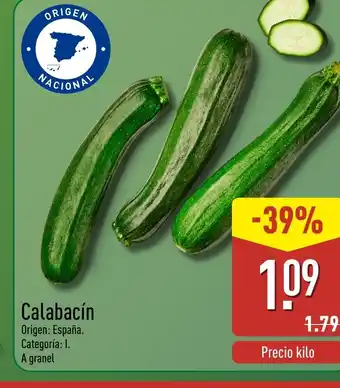 ALDI Calabacín oferta