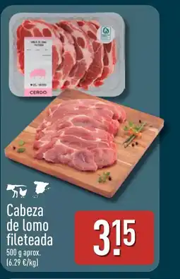 ALDI Cabeza de lomo fileteada oferta