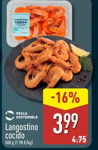 ALDI Langostino cocido oferta