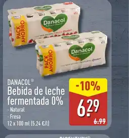 ALDI DANACOL Bebida de leche fermentada 0% oferta