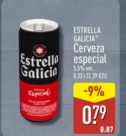 ALDI ESTRELLA GALICIA Cerveza especial oferta