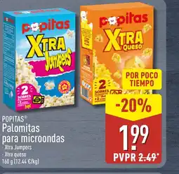 ALDI POPITAS Palomitas para microondas oferta