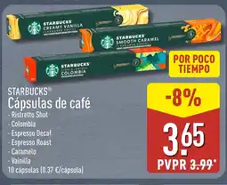 ALDI STARBUCKS Cápsulas de café oferta
