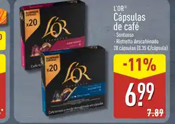 ALDI L'OR Cápsulas de café oferta