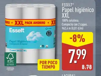 ALDI ESSELT Papel higiénico XXL oferta
