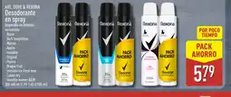 ALDI AXE, DOVE & REXONA Desodorante en spray oferta