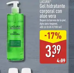ALDI LACURA Gel hidratante corporal con aloe vera oferta