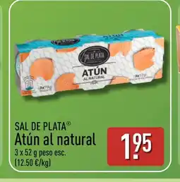 ALDI SAL DE PLATA Atún al natural oferta