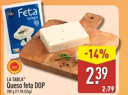 ALDI LA TABLA Queso feta DOP oferta
