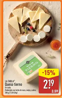ALDI LA TABLA Queso tierno oferta