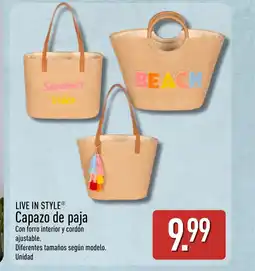 ALDI LIVE IN STYLE Capazo de paja oferta